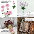 thumbnail image 4 of Efavormart 2 Bushes - 33" Burgundy Chrysanthemum Flower Stem, Artificial Silk Flower Spray - Perfect for Wedding, Anniversary, Birthday, Gathering, Bouquets, Celebrations, Centerpieces, 4 of 11