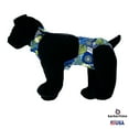 thumbnail image 3 of Barkertime Blue Flower Blossom Escape-Proof Washable Dog Diaper Overall - Made in USA, 3 of 7