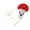 Red smiley mushroom, variant on Ywmsfl Knitted Bookmarks Book Page Holder Crochet Bookmarks Appreciation for Book Lover Reader Bookworms