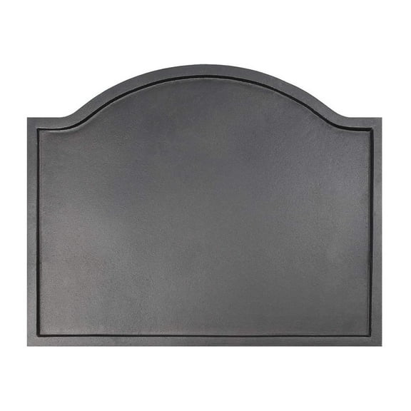 Minuteman International Cast Iron Plain Fireplace Fireback, Small, Black