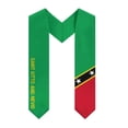thumbnail image 2 of More design Graduation shawl Saint Kitts and Nevis Flag United States Flag Stole Sash Honor Study Aboard International Students, 2 of 11