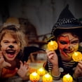 thumbnail image 3 of Set de 12 Luces LED Calabaza de Halloween DOSYU Decoración Segura, 3 of 5