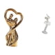 thumbnail image 5 of Conjunto de figuras de pareja, escultura moderna de cerámica y resina, estatua de bailarina de ballet, adorno romántico de escritorio, ideal para, 5 of 8