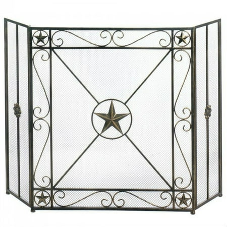 Fireplace Screens Decorative Iron Western Star Rustic Fireplace Screens Decorative Iron Western Star Rustic Screen