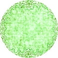 thumbnail image 1 of Ahgly Company Indoor Round Abstract Green Modern Area Rugs, 7' Round, 1 of 4