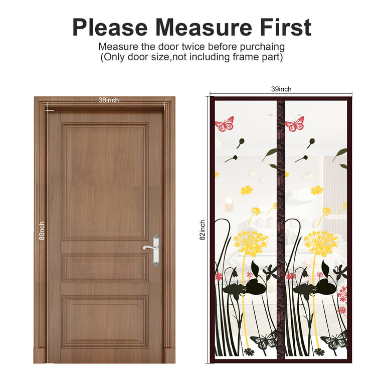 Winter Stop Insulated Door Curtain, Thermal Magnetic Self-Sealing