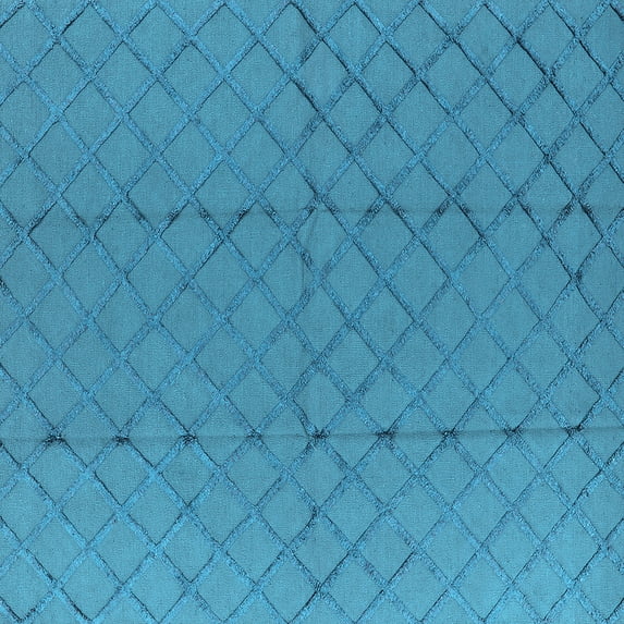 Ahgly Company Indoor Square Solid Light Blue Modern Area Rugs, 3' Square