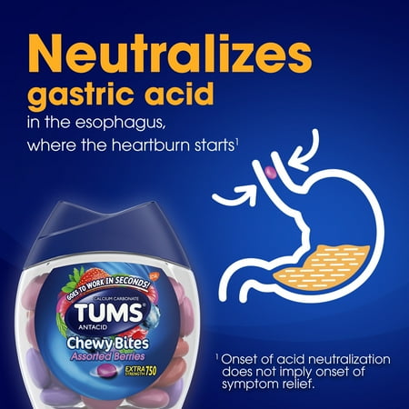 TUMS Chewy Bites Chewable Antacid Tablets - 8 ct