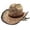 A-BK2, variant on Classic Cowboy Hat Western Headwear Outdoor Riding Beach, D-Black
