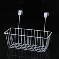 thumbnail image 6 of over Cabinet Door Organizer Basket Grid Storage Baskets with Hooks Shelves Sink Organization Metal Hanging Basket for Railing Railing, 6 of 9