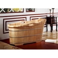 thumbnail image 1 of ALFI Brand AB1187 Baignoire 57 Po en Bois à Pose Libre avec Appui-Tête, 1 of 1