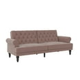 thumbnail image 5 of Novogratz Cassidy Upholstered Futon, Blush Velvet, 5 of 23