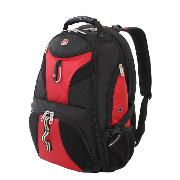 SwissGear 1900 Scansmart TSA 17-Inch Laptop Backpack, Black/Red