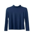 thumbnail image 1 of Hauts de Base en Modal Chaud pour Femmes Coupe Ajustée Col Roulé Simulé Manches Longues Chemises Thermiques, 1 of 4