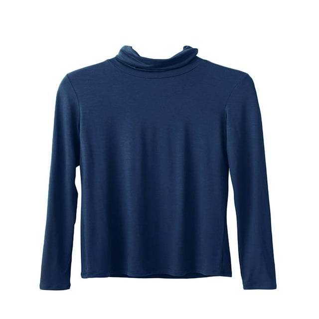 Women’s Warm Modal Base Tops Slim Fit Mock Turtleneck Long Sleeve Base Layer Shirts Thermal Shirts