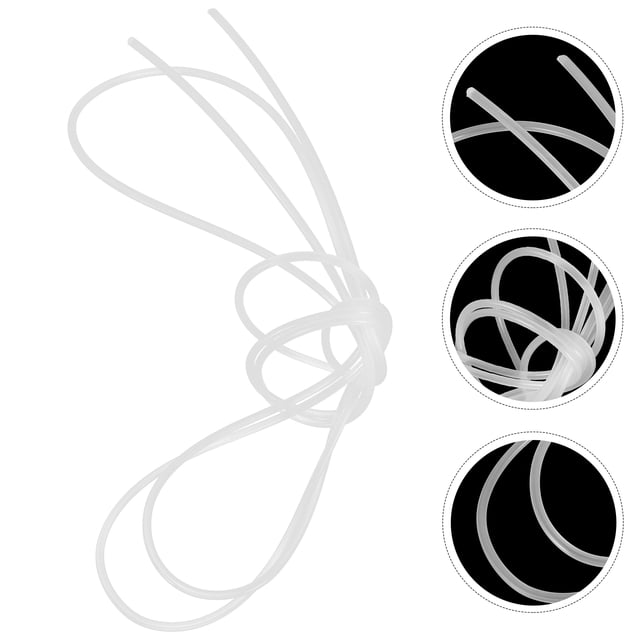FUTUREORYY 2Pcs Basketball Hoop Net Threading String White Nylon Rope for Quick Installation and Reliability