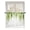 Green, variant on Sheer Curtains 45 Inch Length, Navy Blue Semi Sheer Curtains Light Filtering Window Treatment, Summer Botanical Leaves Watercolor Privacy Voile Drapes for Living Room Bedroom 52x45 Inch