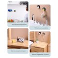 thumbnail image 4 of Advancent 1 Juego de soporte para cepillo de ABS PP, autoadhesivo, secado sin perforaciones, colgador de taza para baño y hogar, accesorios de Almacenamiento y organización del hogar tipo 4 Advancent  HA080121-04, 4 of 6