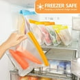 thumbnail image 3 of Reusable Food Storage Bags - 10 Pack Freezer Bags Reusable Gallon Bags, 3 of 8