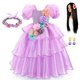 thumbnail image 1 of Vestido de capas de Encanto Isabella para niñas, disfraz de cumpleaños, disfraz de princesa de Halloween, ropa esponjosa, vestido elegante para niños Fivean unisex, 1 of 2
