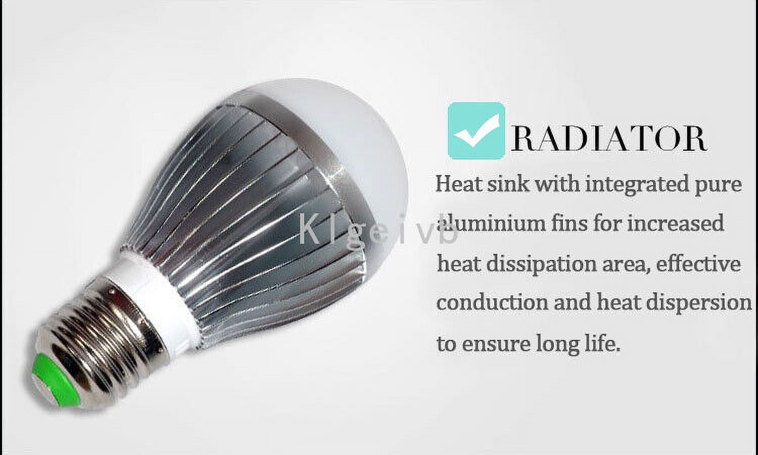 5X 3W high power E27 E26 LED 940nm IR Infrared Light Bulb for CCTV illuminator No Glow, Night Vision for Security CCTV Camera