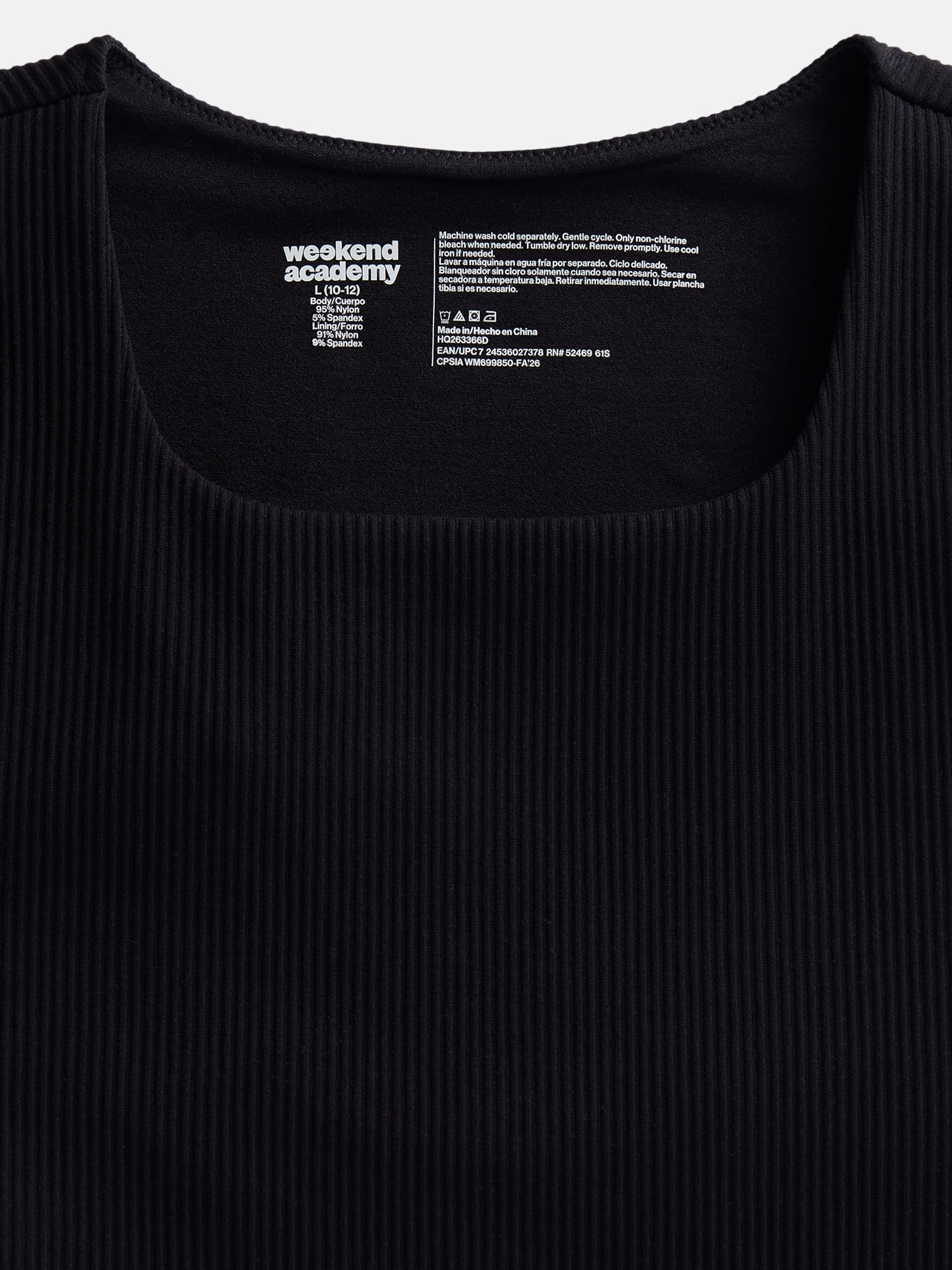 Weekend Academy Girls Seamless Rib Knit Top with Short Sleeves, Sizes 4-18