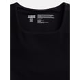 thumbnail image 2 of Weekend Academy Girls Seamless Rib Knit Top with Short Sleeves, Sizes 4-18, 2 of 3
