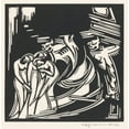 thumbnail image 2 of Henri Jonas 20x20 Black Ornate Framed Double Matted Museum Art Print Titled: Two Fantasy Figures in Three Women (1921), 2 of 5