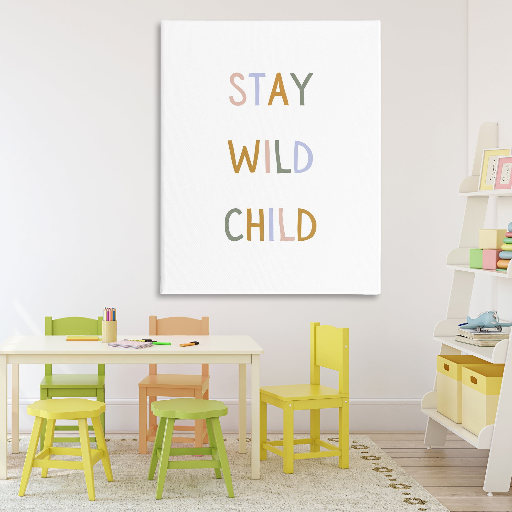 Stupell Industries Stay Wild Child Canvas Wall Art, design by Katie Griggs