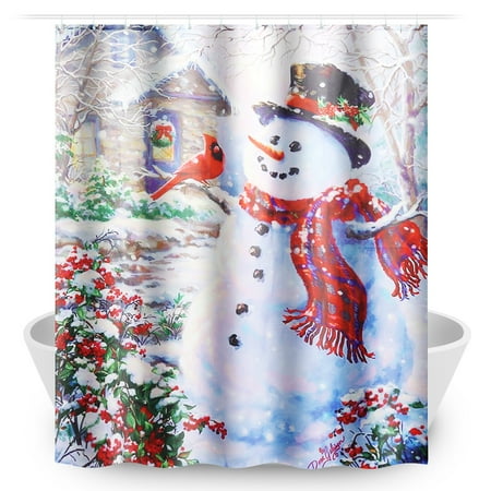 Outdoor Themed Bathroom Decor Kadell 9 Patterns Waterproof Shower Curtain Set with Hooks Bathroom Accessories For Home Decor Theme Hotel Decor Quick Dry 71x 65