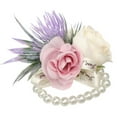 thumbnail image 2 of Travelwant Wrist Corsages & Floral Shoulder Corsages for Wedding, Ivory & Cream Corsages with Bracelet and Clips for Wedding Mother of Bride and Groom, Prom Flowers, 2 of 7