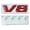 V8 Red, variant on V8 Trubo Sticker Logo Trubo for Mercedes Benz C63 E300l