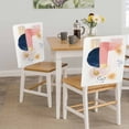 thumbnail image 5 of Watercolor Color Block Dining Chair Back Cover Only, Bohemian Art Set of 8 Chair Back Covers, Removable Washable for Dining Room, Banquet & Holiday Decoration, 5 of 9