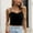 Black, variant on Camisole Tops for Women Womens Tops Women's V-Neck Lower Split Outer Wear Chest Wrapped Short Navel Exposed Top Suspender Vest Sales Womens Tops