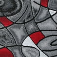 thumbnail image 6 of Emma + Oliver 2x7 Contemporary Abstract Geometric Olefin Accent Rug in Gradient Shades of Gray and Red with Natural Jute Backing, 6 of 6