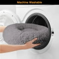 thumbnail image 5 of WATANIYA Calming Donut Dog Bed 30", Anti-Anxiety Cozy Soft Plush Faux Fur Round Pet Bed, Grey, 5 of 7