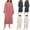 Pink, variant on uublik Women Pajamas Dress For Women Soft Fleece Bathrobes Nightgown Ladies Pajamas Sleepwear Housecoat Pink
