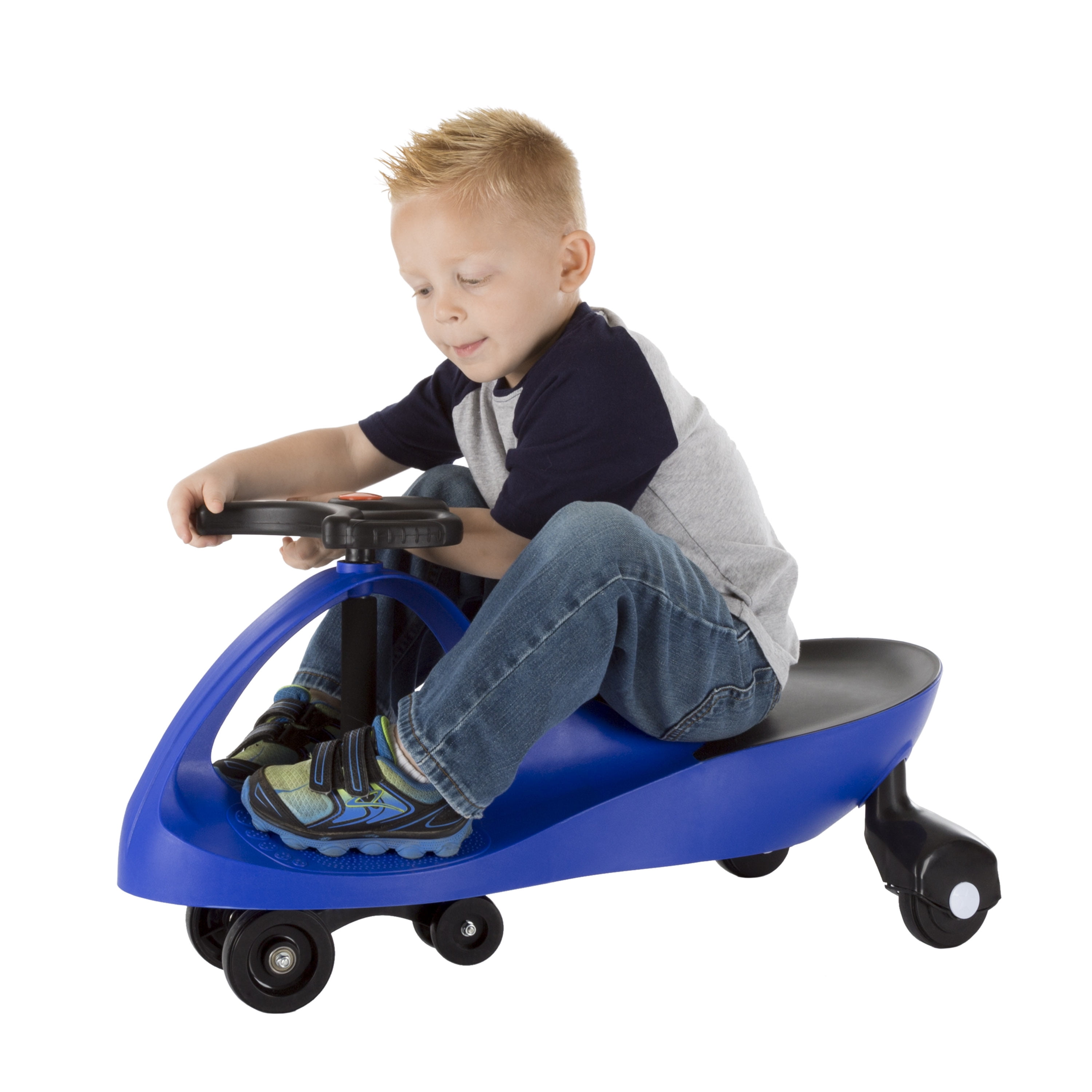 Lil’ Rider Wiggle Car for Ages 3 and Up - Twist, Wiggle, and Go (Blue)