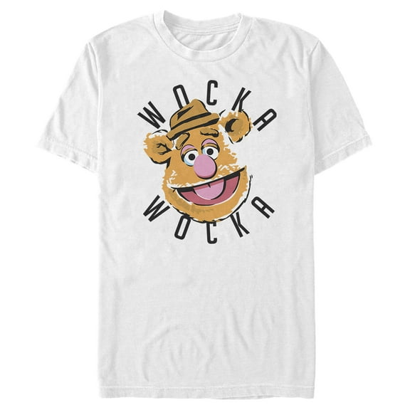 Men's The Muppets Fozzie Wocka Wocka  Graphic Tee White Large