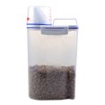thumbnail image 1 of CAROOTU Pet Food Storage Container Airtight Dog Cats Foods Container with Measuring Cup Clear 2.5L, 1 of 6