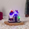 thumbnail image 2 of Naiovety Navidad LED casa de nieve paisaje cabina luminosa figuritas de escritorio niños pueblo brillante cocina estantería árbol adornos Kits de decoración para fiestas Tipo 2, 2 of 6