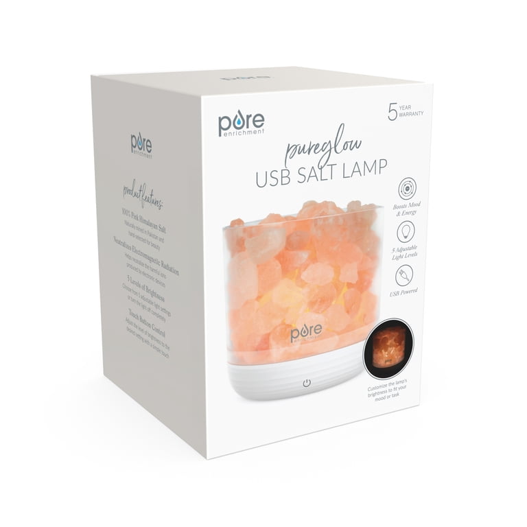 Pure Enrichment PureGlow USB Salt Lamp, 4.35 Inch photo 5