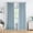 Dusty Blue-40"W x 90"L (Pack of 2), variant on Dusty Blue 40"W x 84"L (Pack of 2) Pinch Pleated Full Blackout Window Curtains