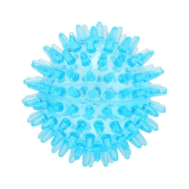 Balle Épineuse Creuse Douce Transparente Récupération de Force Exercice Soulagement du Stress Balle de Massage pour Main Poignet Rouleau Épineux Soulagement du Stress Jouets Sensoriels Thérapie du Stress des Tissus Profonds