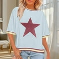 thumbnail image 2 of WRKEKC Short Sleeve Shirts for Women, Summer T-Shirts for Women, Women's Summer Casual Comfortable Printed Round Neck Short Sleeve Tops, 2 of 7
