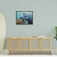 thumbnail image 2 of Stupell Industries Underwater Manatee Impressionist Painting Luster Gray Floating Framed Canvas Print Wall Art, Design by Carolee Vitaletti, 2 of 6