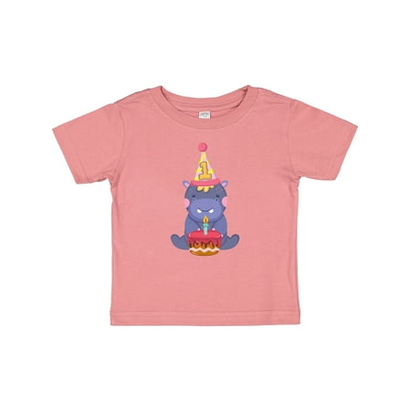

Inktastic Hippo 1st Birthday Gift Baby Boy or Baby Girl T-Shirt