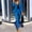 Blue, variant on RYDCOT Women Suit 2 Piece Solid Color Work Jacket and Pants Suit Women's Business office Women's Blazer Fitted Pants