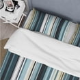 thumbnail image 4 of Designart "Classic Blue Elegance Striped Pattern" Blue Modern - Bedding Set, 4 of 6