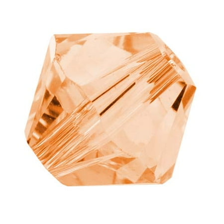 swarovski peach bicone beads pieces crystal light 5mm bead